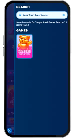 Sugar Rush Super Scatter vinden en openen in de casinolobby